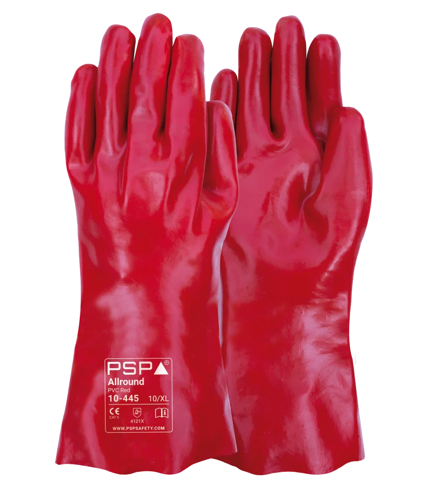 10-445 Allround PVC Red Werkhandschoen
