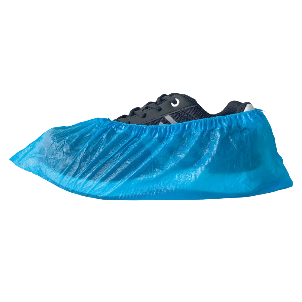 50-105 Disposable Overschoen PE Blauw 30mu - productafbeelding