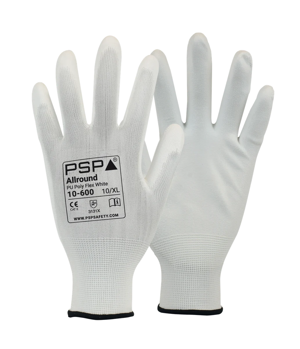 10-600 Allround PU White Werkhandschoen - productafbeelding
