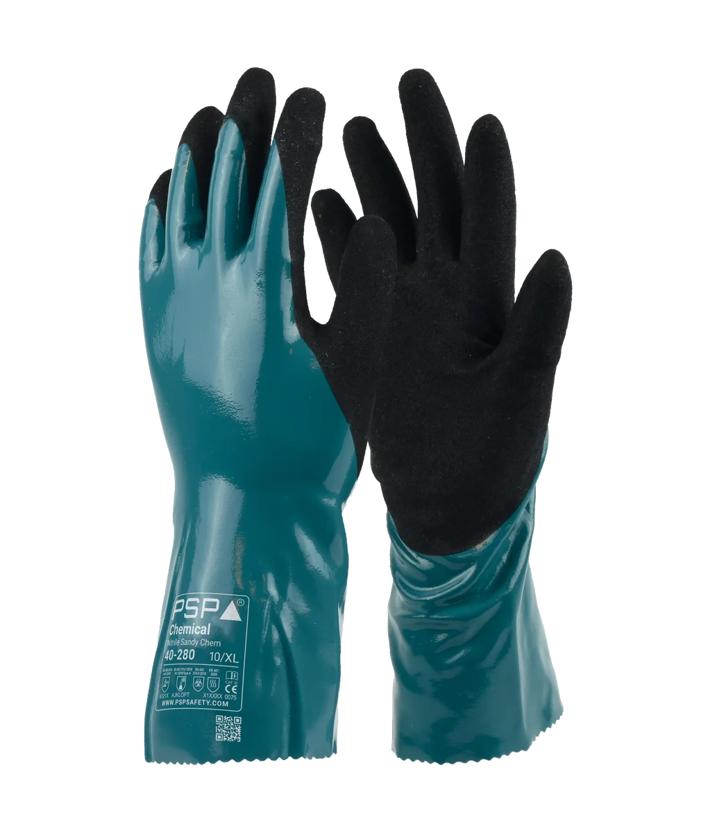 40-280 Chemical Nitrile Sandy Chem Werkhandschoen - productafbeelding