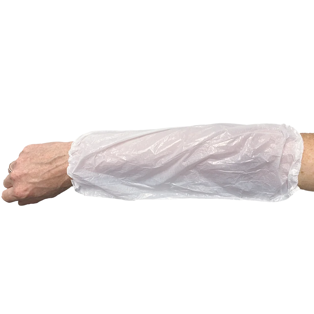 65-111 Disposable Overmouw PE 20mu, wit - productafbeelding