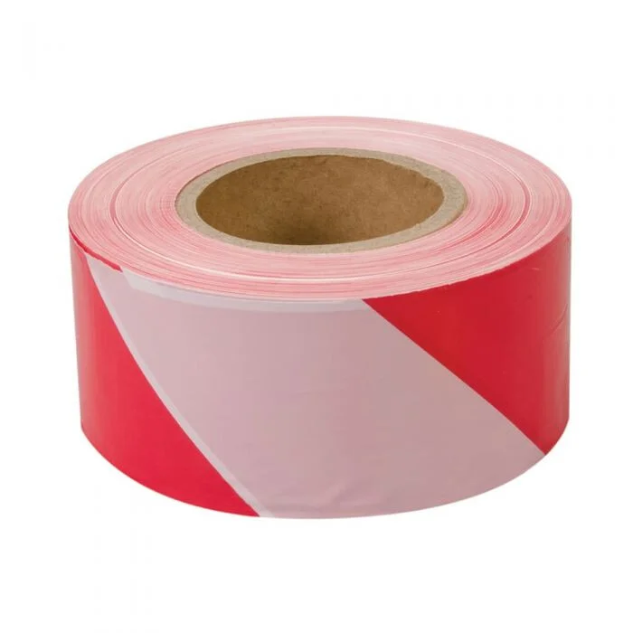 Afzetlint rood/wit 500 meter