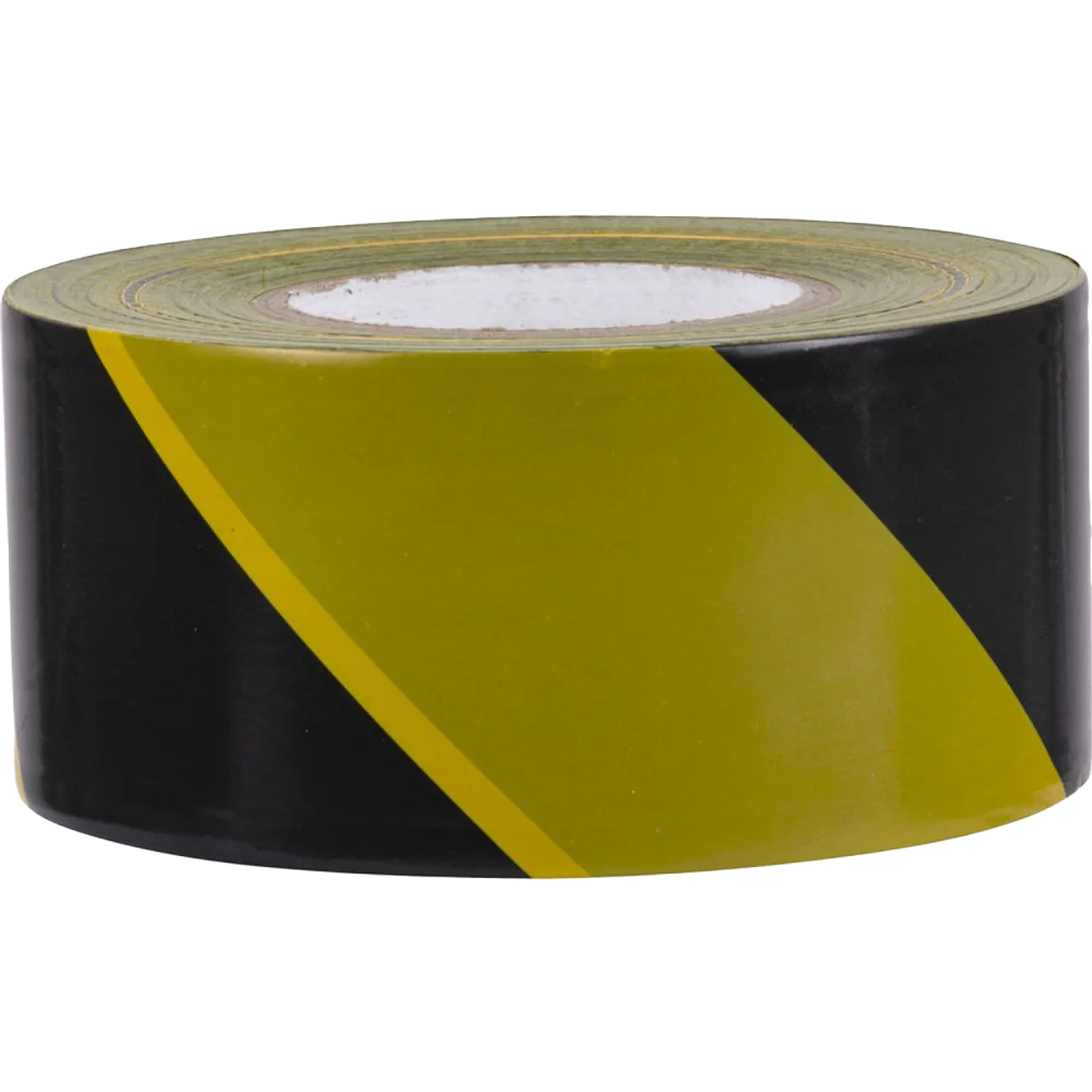 Afzetlint geel/zwart 80 mm x 500 meter
