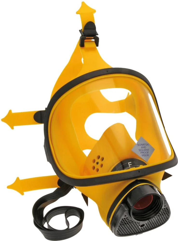 TR82 FULL FACE MASK SAFETY GLAS SILICON - productafbeelding