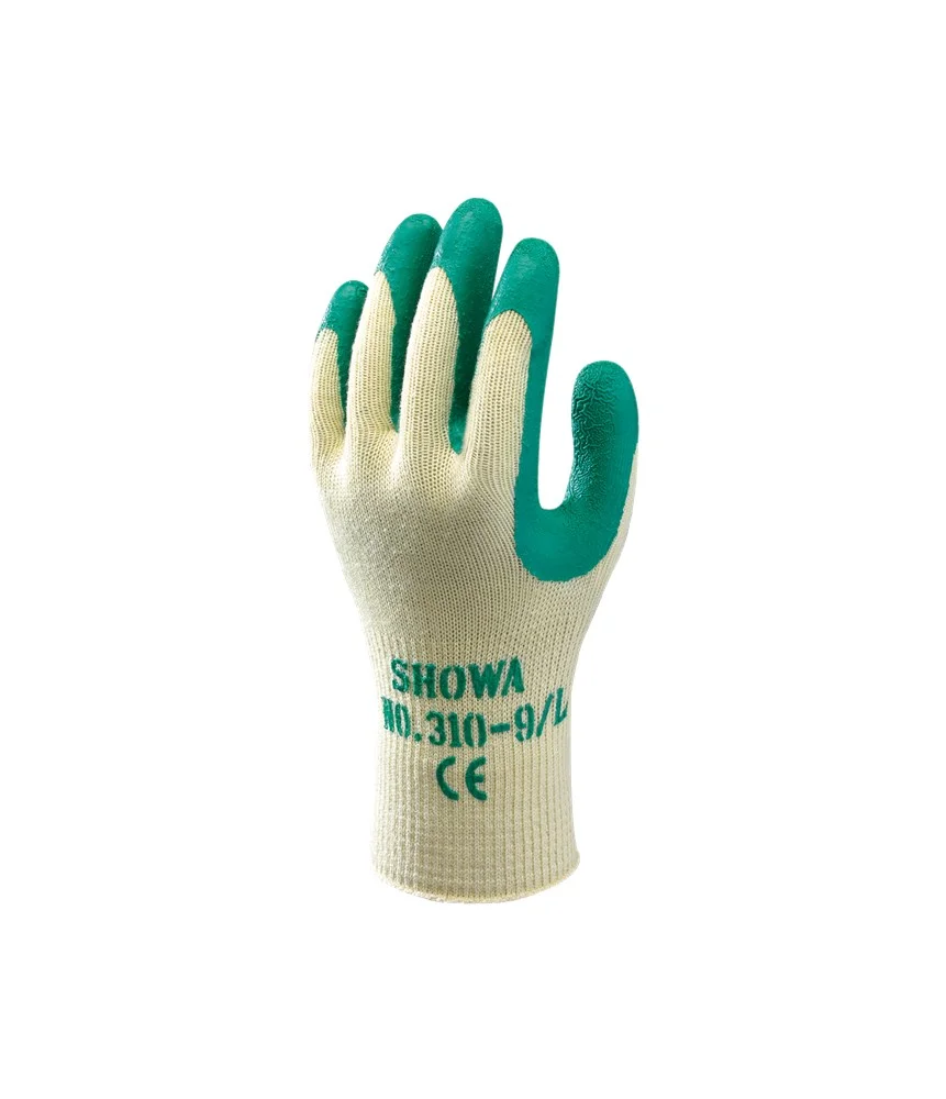310 Green Werkhandschoen Latex - productafbeelding