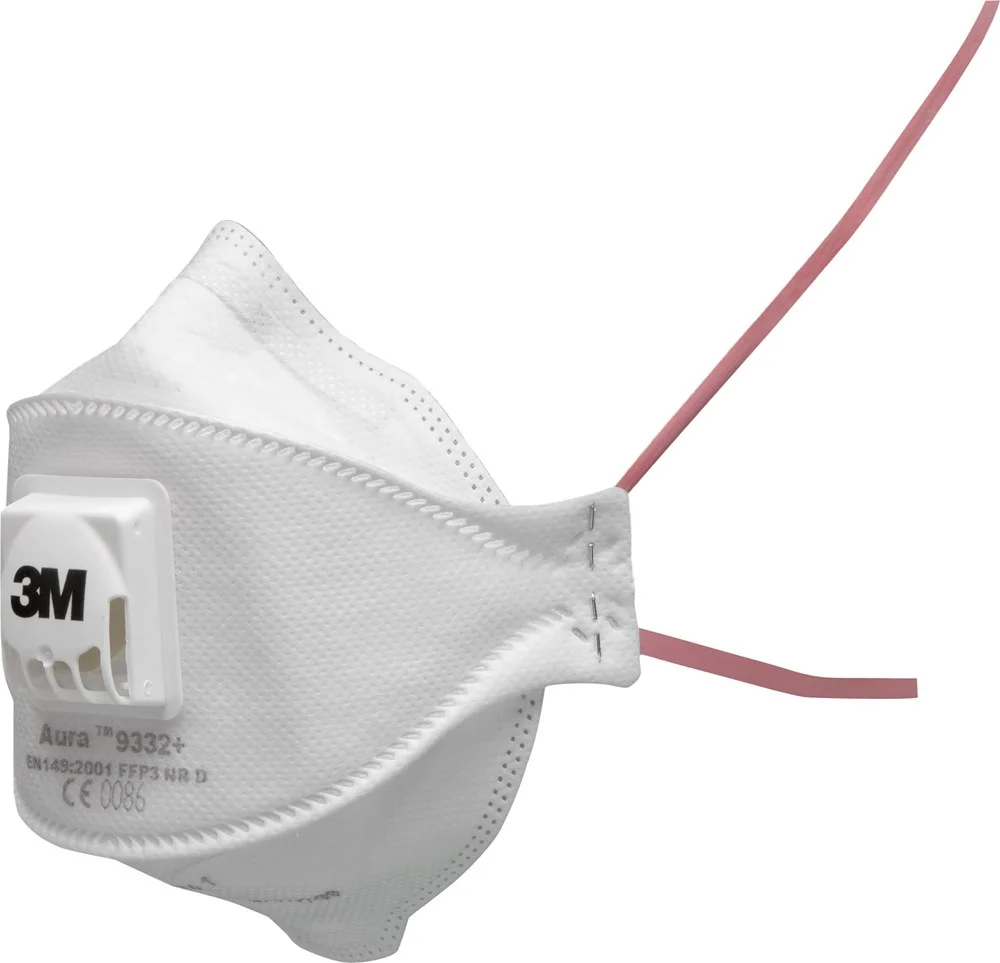 Aura 9332+ stofmasker FFP3 + ventiel - productafbeelding