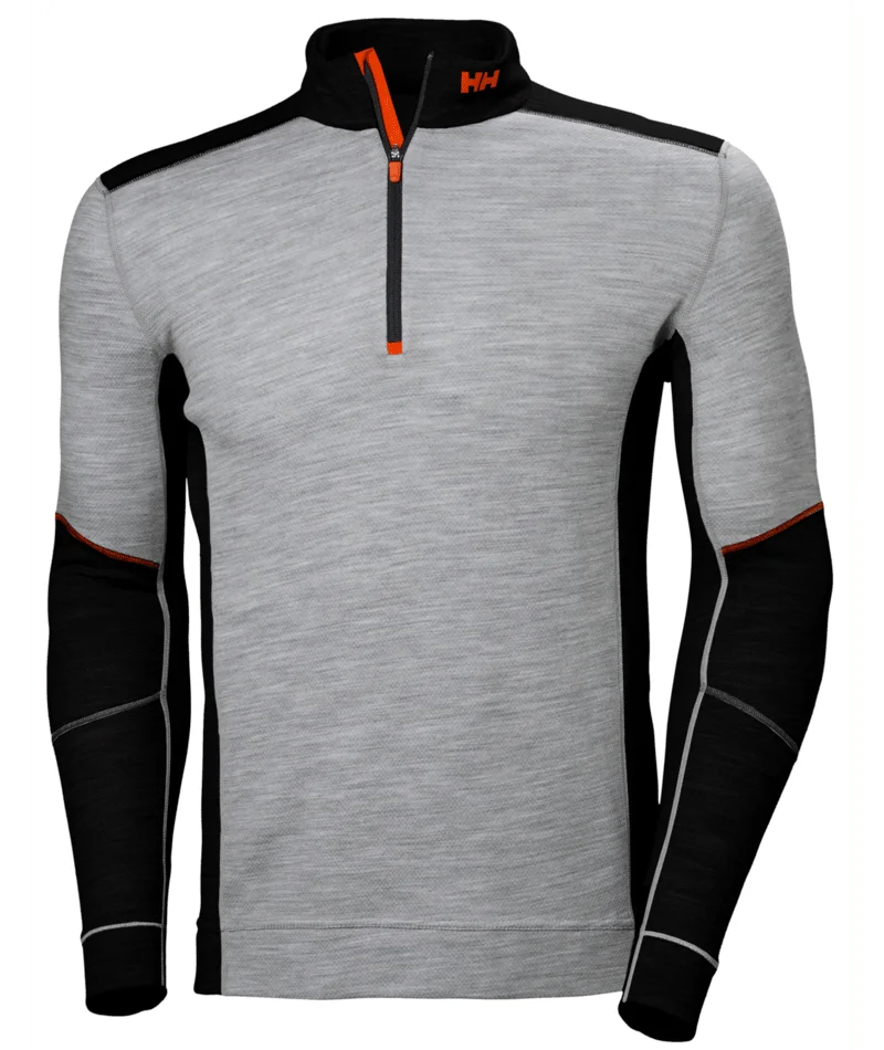 75107 Hh Lifa Merino Halve Rits - productafbeelding