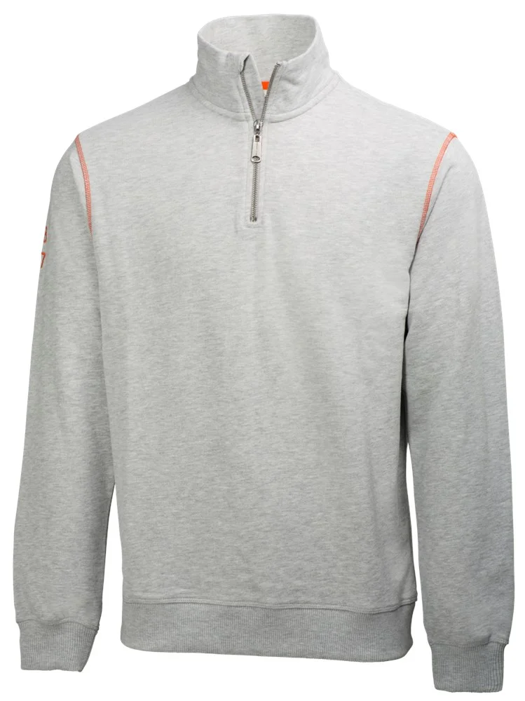 79027 Oxford Sweater Met Rits - productafbeelding