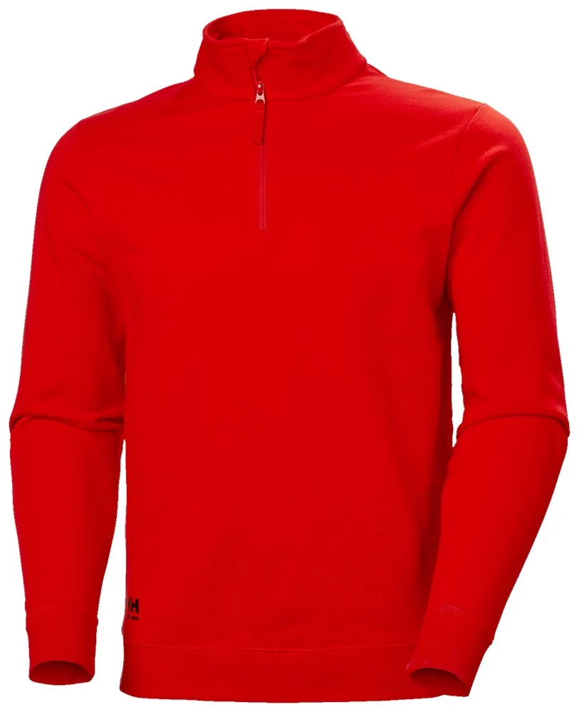 79210 Manchester Sweatshirt Met Halve Rits - productafbeelding