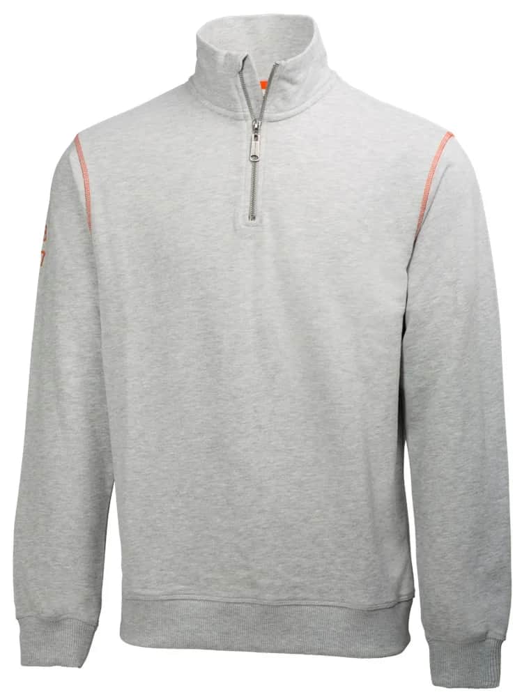 Sweatshirt Met Halve Ritssluiting