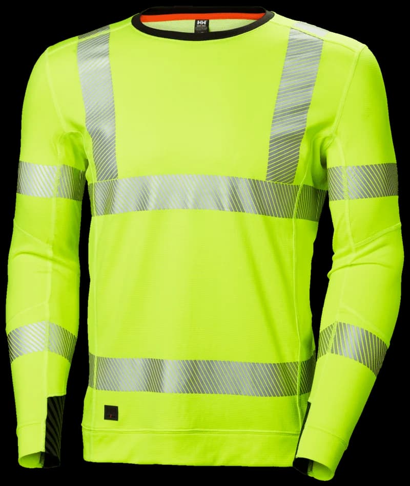 75111 ICU Lifa Act. Crewneck – Professionele baselayer met Hoge Zichtbaarheid en vochtregulatie - productafbeelding