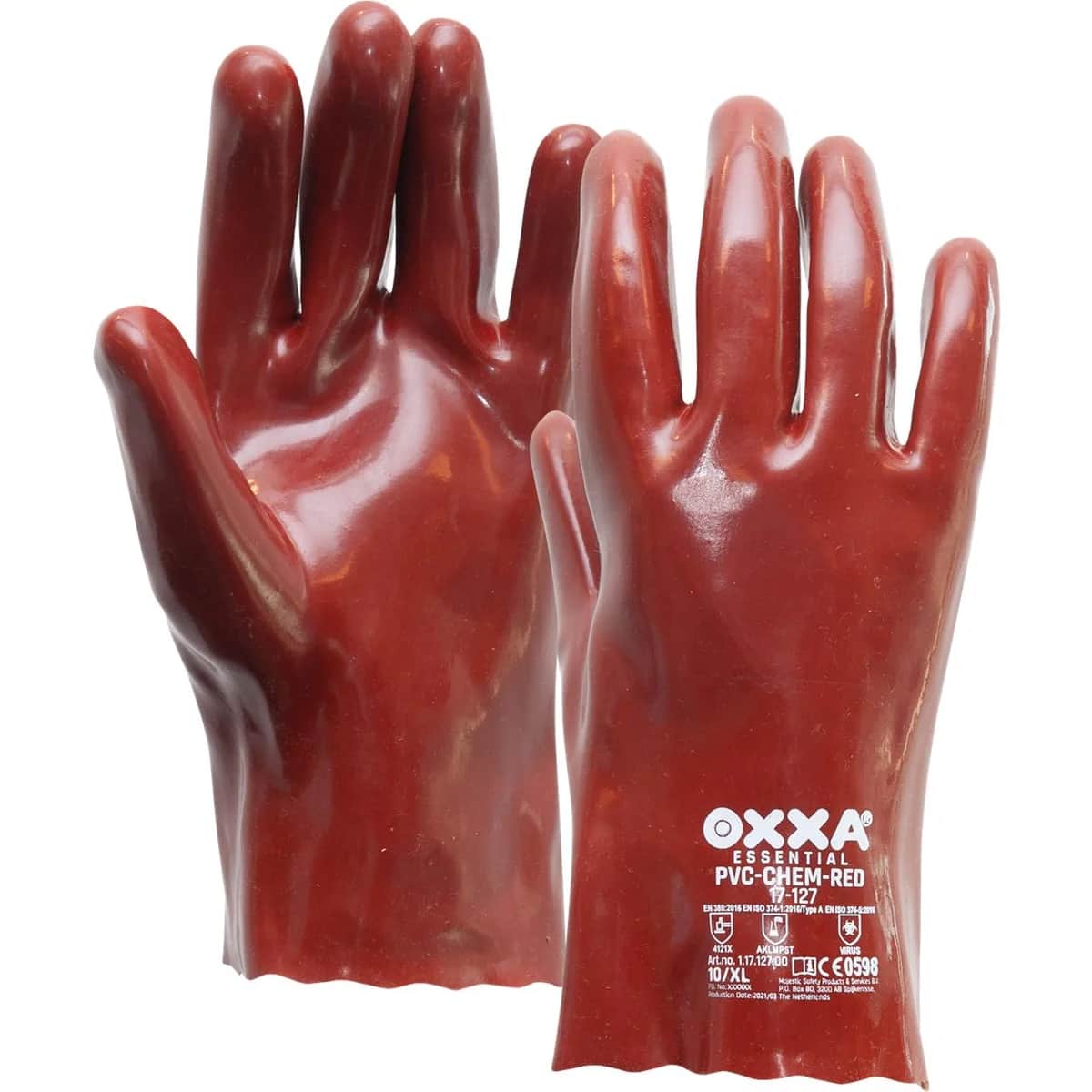 OXXA PVC-Chem-Red handschoen – Dubbel gedipt, chemische bescherming