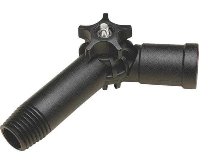 Hoekadapter Elleboogverbinding – Kunststof, dubbele schroefdraad - productafbeelding