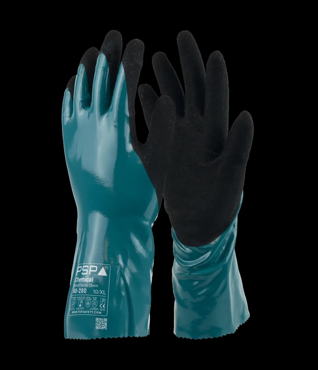 Nitril werkhandschoen met zandige coating - productafbeelding