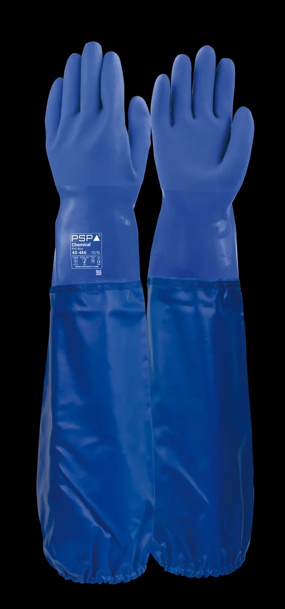 Chemical PVC Werkhandschoenen – Oliebestendig, drievoudig gedipt en antibacterieel binnenvlak - productafbeelding
